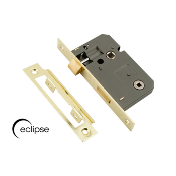Bathroom Lock 63mm Eclipse J73018 Electro Brass