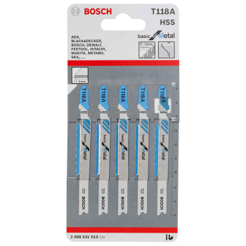 Bosch Jigsaw blades basic for Metal T118A 2608631013