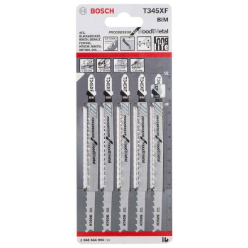 Bosch Jigsaw Blades Progressor Wood & Metal T345XF 2608634994