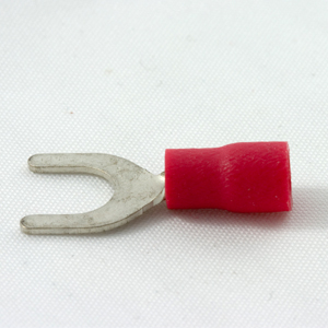 RED INSULATED FORK TERMINAL 6MM ERF6 (RS64/KV106A/DVF1-6)