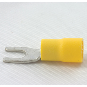 YELLOW 4MM INSULATED FORK EYF4N (YS43/KV504A/DVF5-4) YELLOW 4MM INSULATED FORK EYF4N (YS43/KV504A/DVF5-4)