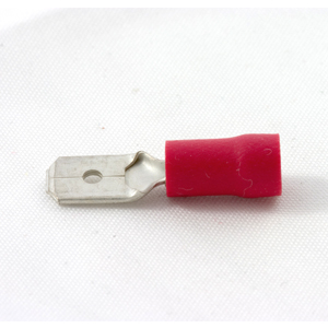 RED INSULATED PUSH ON MALE 6.3MM ERPO63M KVDM1250 RM63/VR