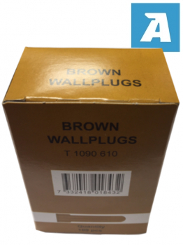 Brown Plastic Wallplug
