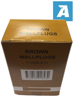 Brown Plastic Wallplug Brown Plastic Wallplug