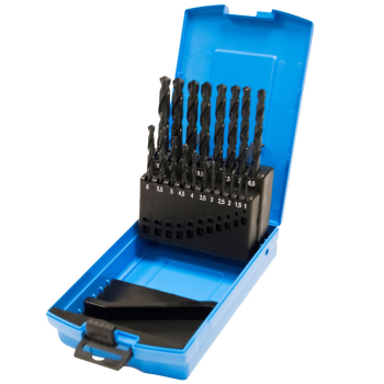 M19 HSS DIN338 DRILL SET 1.0mm-10.0mm x 0.5mm 09500M19 M19 HSS DIN338 DRILL SET 1.0mm-10.0mm x 0.5mm 09500M19