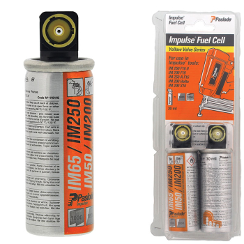 FUEL CELLS (2) MINI YELLOW PASLODE IMPULSE P/N 300341 FUEL CELLS (2) MINI YELLOW PASLODE IMPULSE P/N 300341