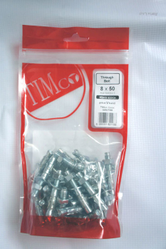 TIMBAG 12180TBB BAG=8 M12 X 180 THROUGH BOLTS ZC TIMBAG 12180TBB BAG=8 M12 X 180 THROUGH BOLTS ZC