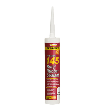 145 Butyl Rubber Sealant Grey 300ml Everbuild