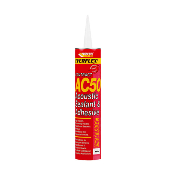AC50 ACOUSTIC SEALANT/ADHESIVE WHITE 380ML EVERBUILD AC50 ACOUSTIC SEALANT/ADHESIVE WHITE 380ML EVERBUILD