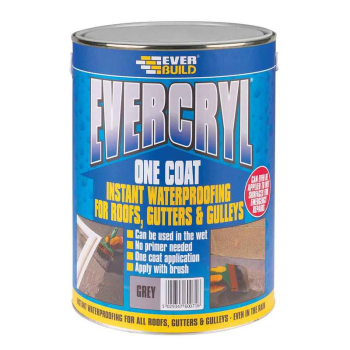 Evercryl One Coat Grey 5kg Everbuild