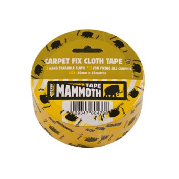 Carpet Fix Cloth Tape Clear 50mm X 25mtr Mammoth