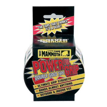 POWERGRIP TAPE 12MMX 2.5MT MAMMOTH DOUBLE SIDED EVERBUILD