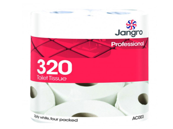 Jangro Toilet Rolls 36 P/N TR320 Jangro Toilet Rolls 36 P/N TR320