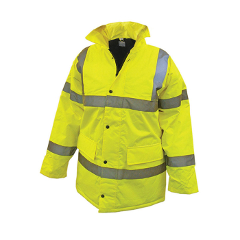 Scan High-Visibility Yellow Waterproof Motorway Jacket