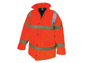 Scan High-Visibility Orange Waterproof Motorway Jacket