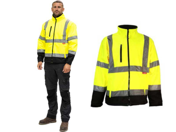 Hi-Visibility Softshell Jacket - Yellow Hi-Visibility Softshell Jacket - Yellow