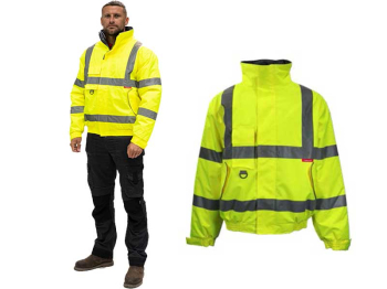 Hi-Visibility Bomber Jacket Yellow Hi-Visibility Bomber Jacket Yellow