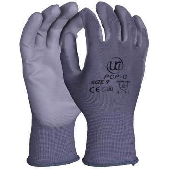 PU Coated Polyester Glove Grey - PCP-G PU Coated Polyester Glove Grey - PCP-G