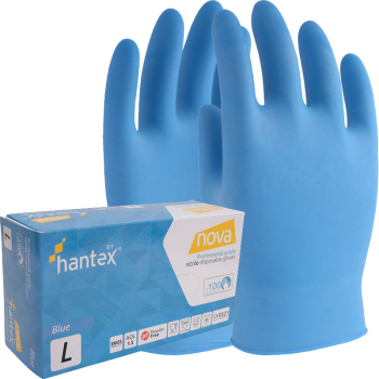 Blue Nitrile Powderfree Disposable Gloves