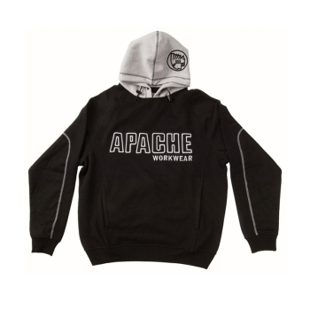 Apache Hooded Sweatshirt Black / Grey