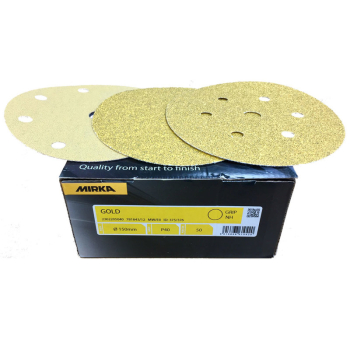 Mirka Gold Grip Discs Plain, 9Hole and 7Hole 150mm