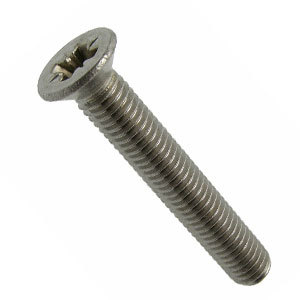 Machine Screw Countersunk Cross Recessed A2-304 Stainless Steel