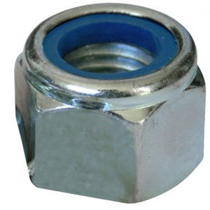 Nyloc Nut 'P' Type Steel Zinc Plated Metric
