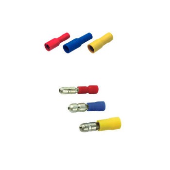 Pre-Insulated Crimp Terminals: Male & Female Bullets Pre-Insulated Crimp Terminals: Male & Female Bullets