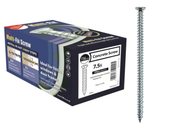 7.5 X 150 ZINC TIMco Multi-Fix Concrete Screw 00150TCONZ 7.5 X 150 ZINC TIMco Multi-Fix Concrete Screw 00150TCONZ