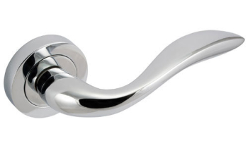 Celia Lever on Rose Eclipse J63105 Satin Chrome Celia Lever on Rose Eclipse J63105 Satin Chrome