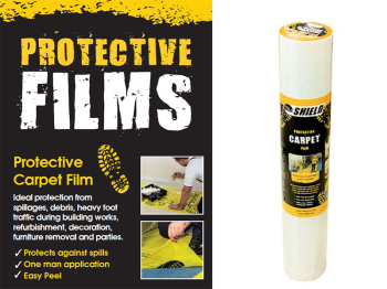 TIMco Shield Film Roll 50CP Carpet Protector 50mtr