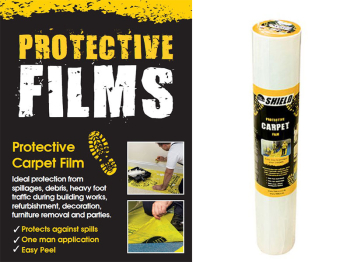 TIMco Shield Film Roll 50CP Carpet Protector 50mtr TIMco Shield Film Roll 50CP Carpet Protector 50mtr