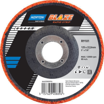Norton Blaze Rapid Strip Disc 115 X 22.0mm 66623303783