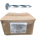 SQUARE TWIST NAIL GALV 30mm X 3.75g (1.1/4in X 9) SQUARE TWIST NAIL GALV 30mm X 3.75g (1.1/4in X 9)