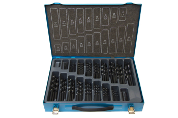 170PC HSS SET ROLL FORGED 1-10MM IN METAL CASE 09597M170