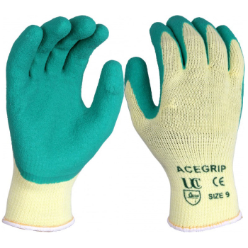ACE-GRIP GREEN GLOVES SIZE 10 ACE/RPGN/10