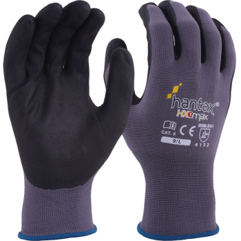 FOAMED NITRILE PALM GLOVES SIZE 10 HANTEX-HX1-MAX/10 FOAMED NITRILE PALM GLOVES SIZE 10 HANTEX-HX1-MAX/10