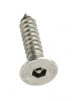 6G X 3/8 PIN HEX CSK ST/ST SECURITY SELF TAPPER