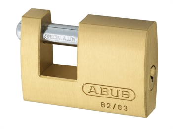 82/63mm Monoblock Brass Shutter Padlock Carded 82/63mm Monoblock Brass Shutter Padlock Carded