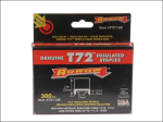 T72HW Clear Insulated Staples for Hardwood 5 x 12mm (Box 300 T72HW Clear Insulated Staples for Hardwood 5 x 12mm (Box 300