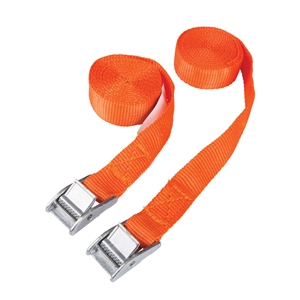 Cam Buckle Tie-Down Straps Twin Pack 2.5m