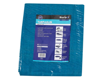 Blue Tarpaulin 1.9 x 2.9m (6 x 9ft) Blue Tarpaulin 1.9 x 2.9m (6 x 9ft)