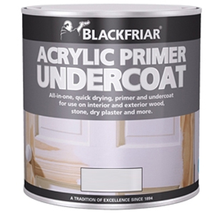 Quick Drying Acrylic Primer Undercoat Grey 1 litre