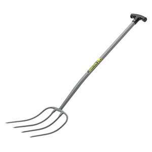 All-Metal 4-Prong Manure Fork T-Handle