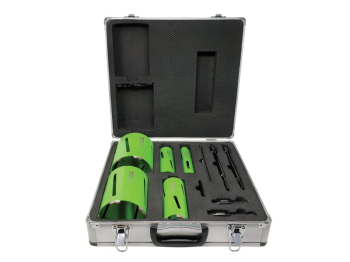 DCDKIT11 Diamond Dry Core Drill Bit Set, 11 Piece DCDKIT11 Diamond Dry Core Drill Bit Set, 11 Piece