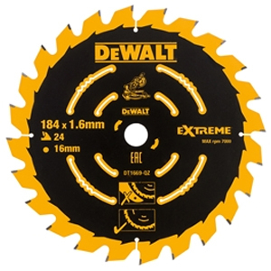Cordless Mitre Saw Blade For DCS365 184 x 16mm x 24T