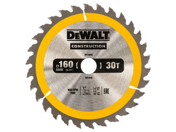 Portable Construction Circular Saw Blade 160 x 20mm x 30T Portable Construction Circular Saw Blade 160 x 20mm x 30T