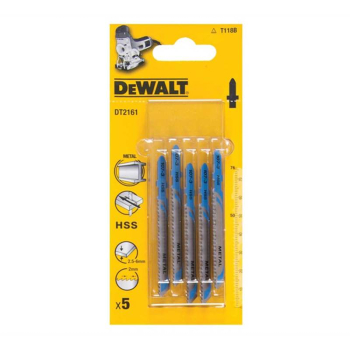 HSS Metal Cutting Jigsaw Blades Pack of 5 T118B HSS Metal Cutting Jigsaw Blades Pack of 5 T118B