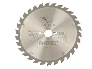 Series 60 Circular Saw Blade 250 x 30mm x 40T Series 60 Circular Saw Blade 250 x 30mm x 40T