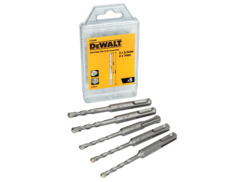 DT9398 SDS Plus Drill Bit Set, 5 Piece DT9398 SDS Plus Drill Bit Set, 5 Piece